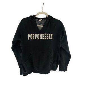 Paww Activewear Popponesset Black Hoodie Sweatshirt M Long Sleeves Grunge Goth